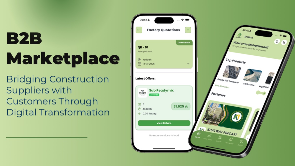 Readymix Concrete Marketplace App screenshots